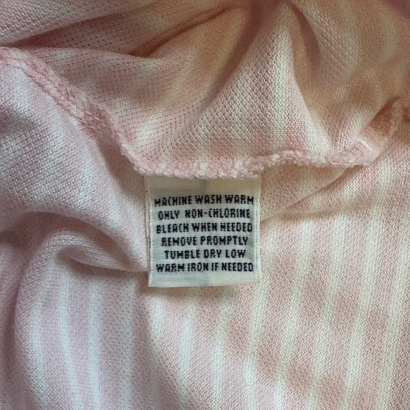 Men's Pink Striped Polo Shirt - Picture 5 of 5